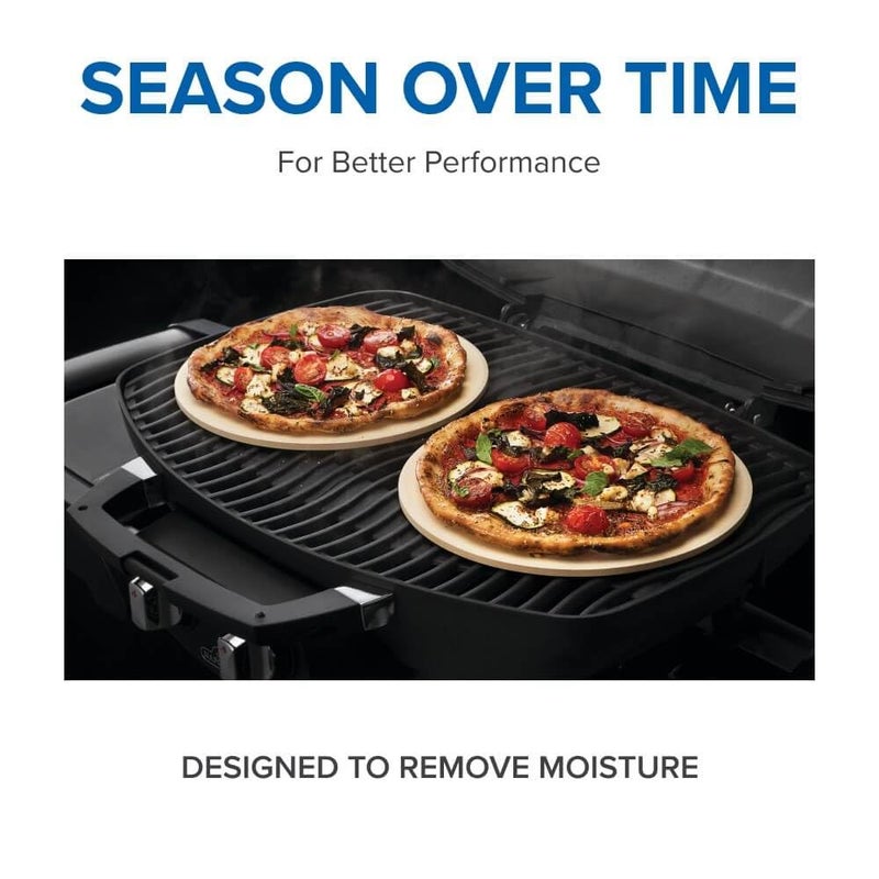 Napoleon Personal Sized Pizza Baking Stone Set - Two 10-inch Personal Pizza Baking Stones, For Use In Grill or Oven - Image 4